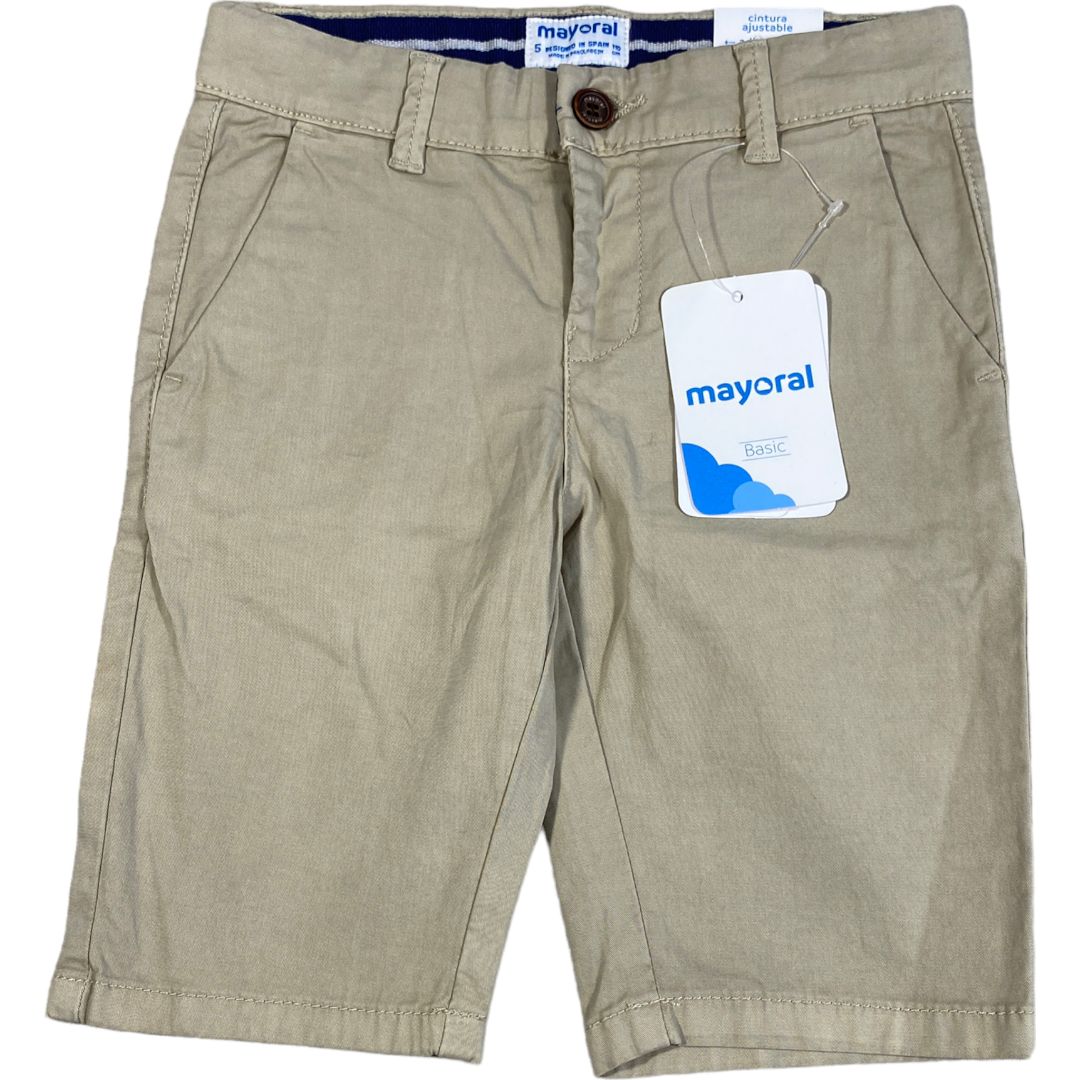  Mayoral Tan Shorts NWT (5 Boys) 