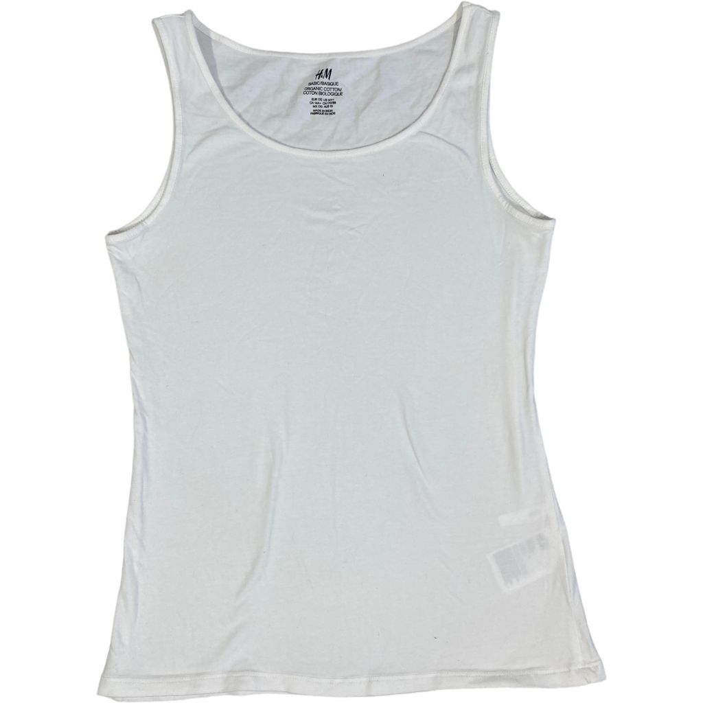  H & M White Organic Tank (14 Girls) 