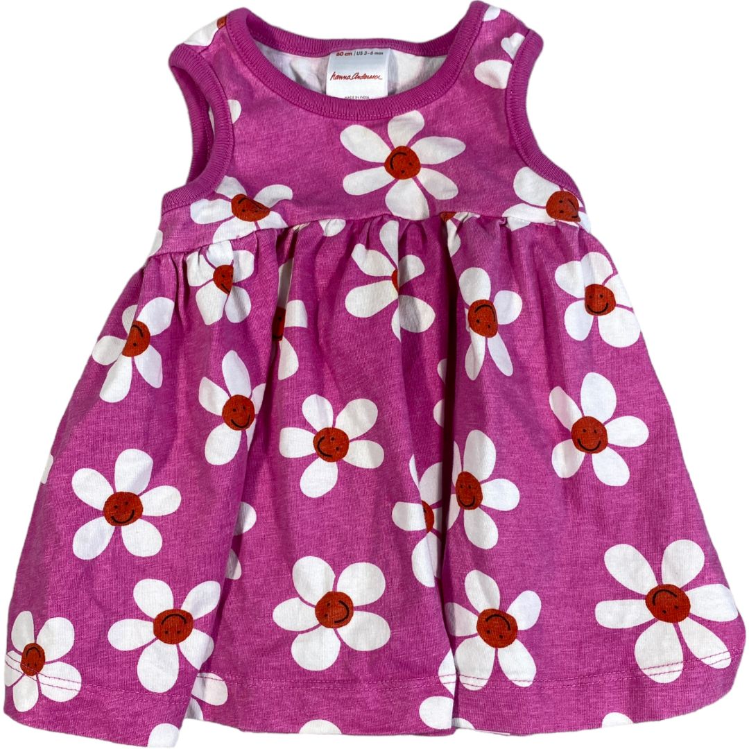  Hanna Andersson Pink Floral Dress (3/6M Girls) 