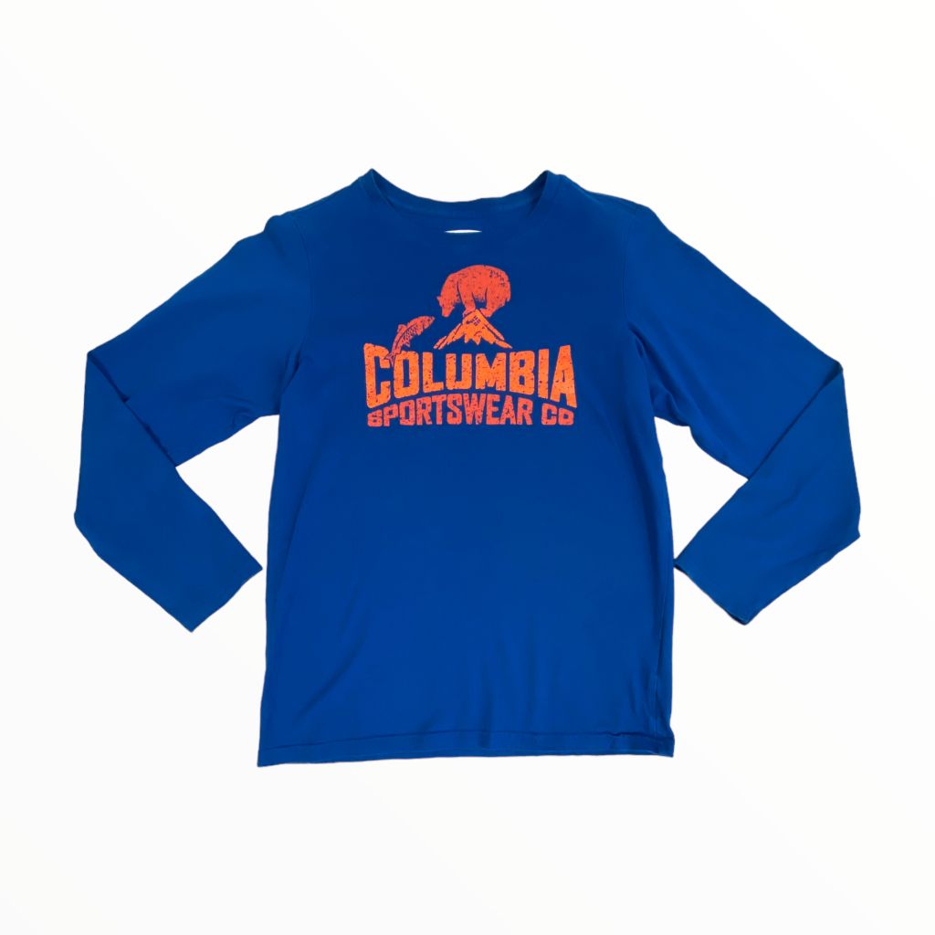  Columbia Blue Long Sleeve Tee (14/16 Boys) 