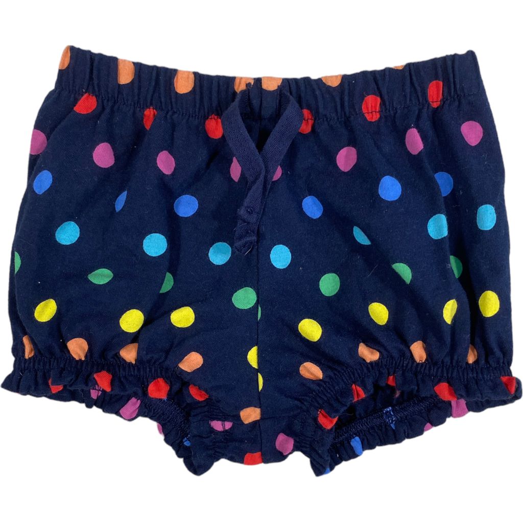  Primary Navy Polka Dot Shorts (6/12M Girls) 