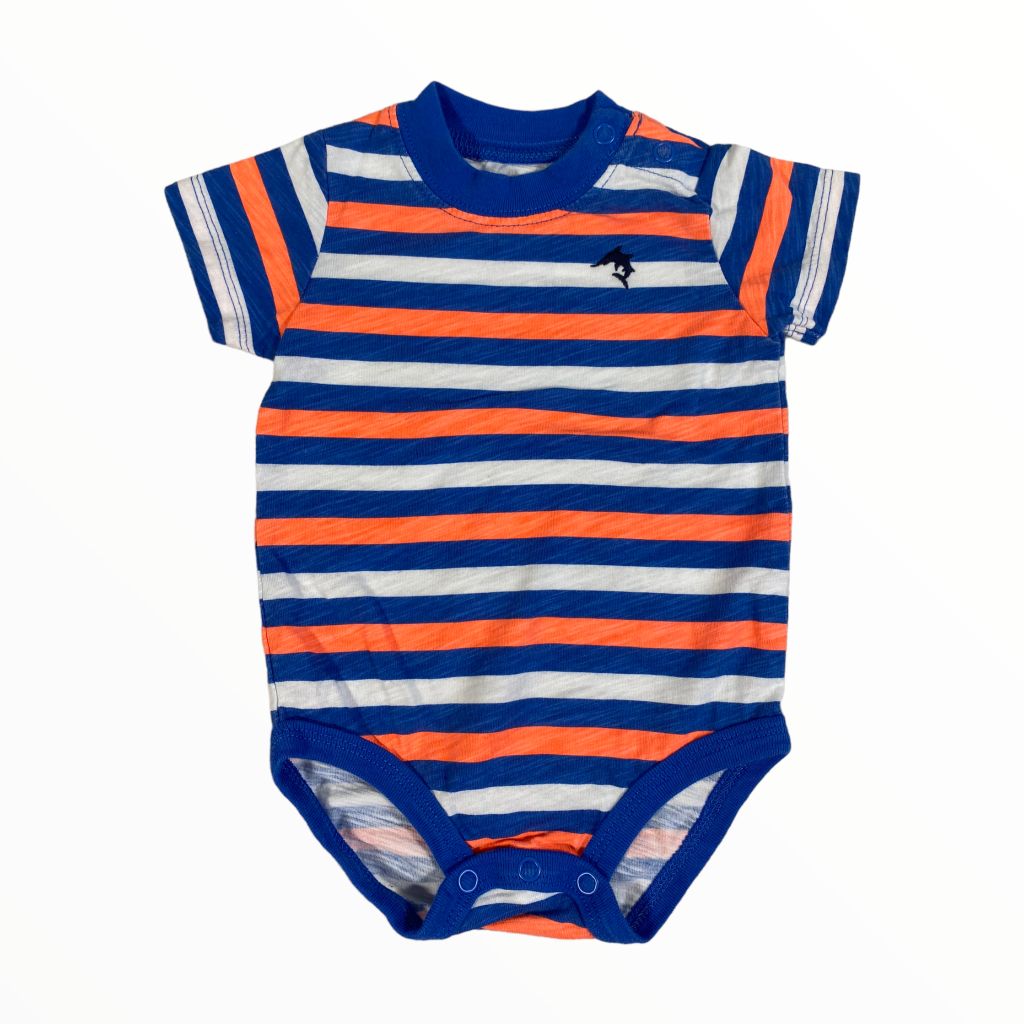  Carter's Blue Stripe Onesie (3M Boys) 