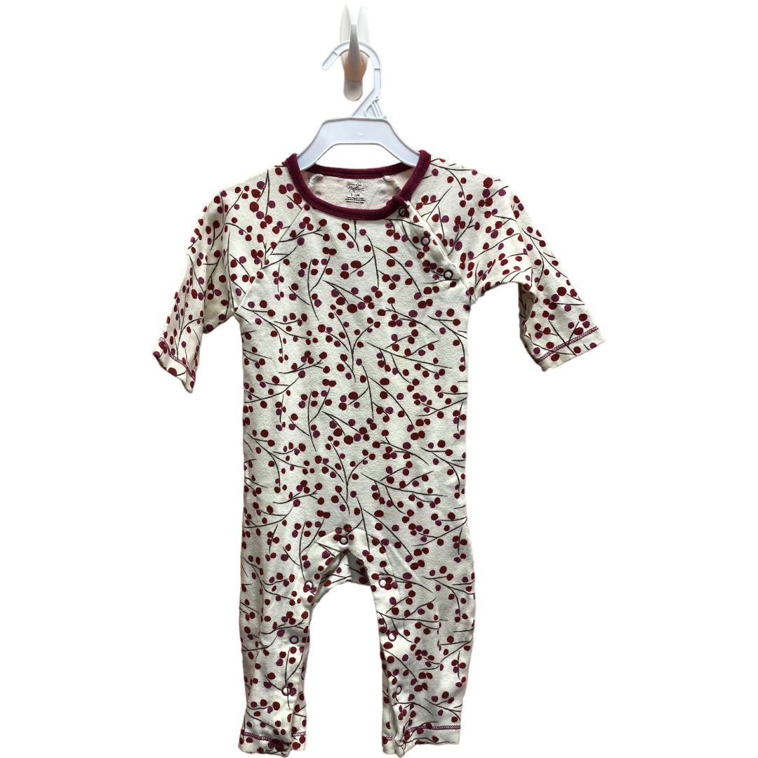  Touched by Nature Organic Cherry Romper (9/12M Girls) 