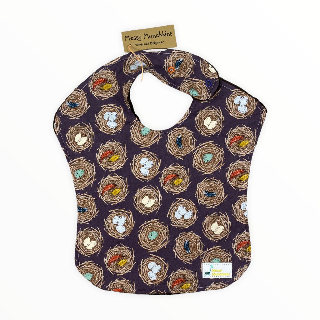  Messy Munchkins Brown Nests Full Coverage Bib 