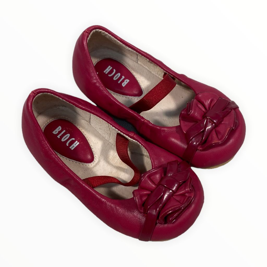  Bloch Red Flats (Size 5) 