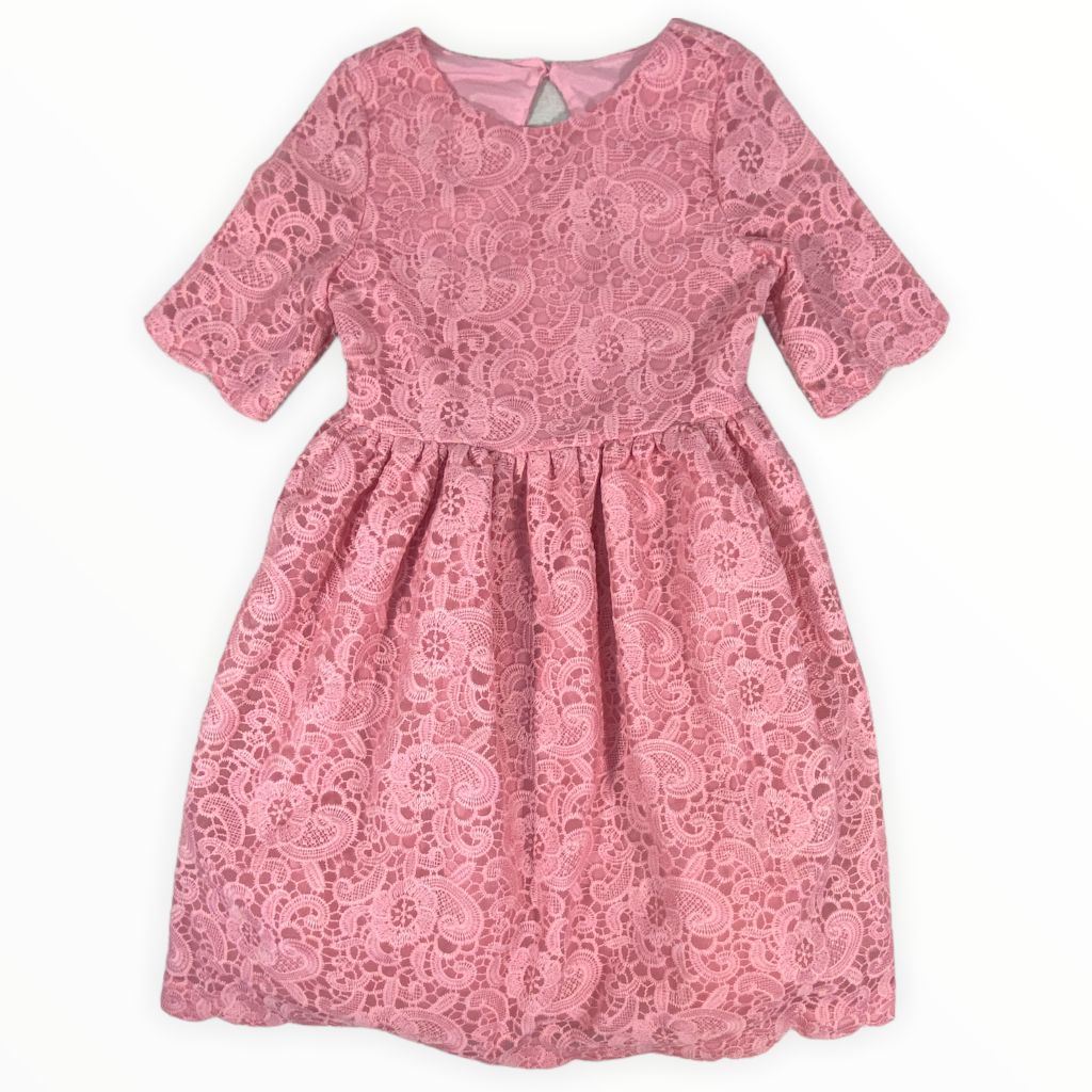  Janie & Jack Pink Lace Dress NWT (10 Girls) 