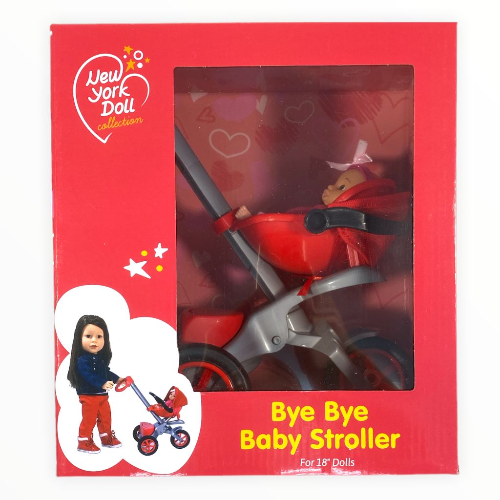  New York Doll Company Bye Bye Baby Doll Stroller for 18" Dolls 