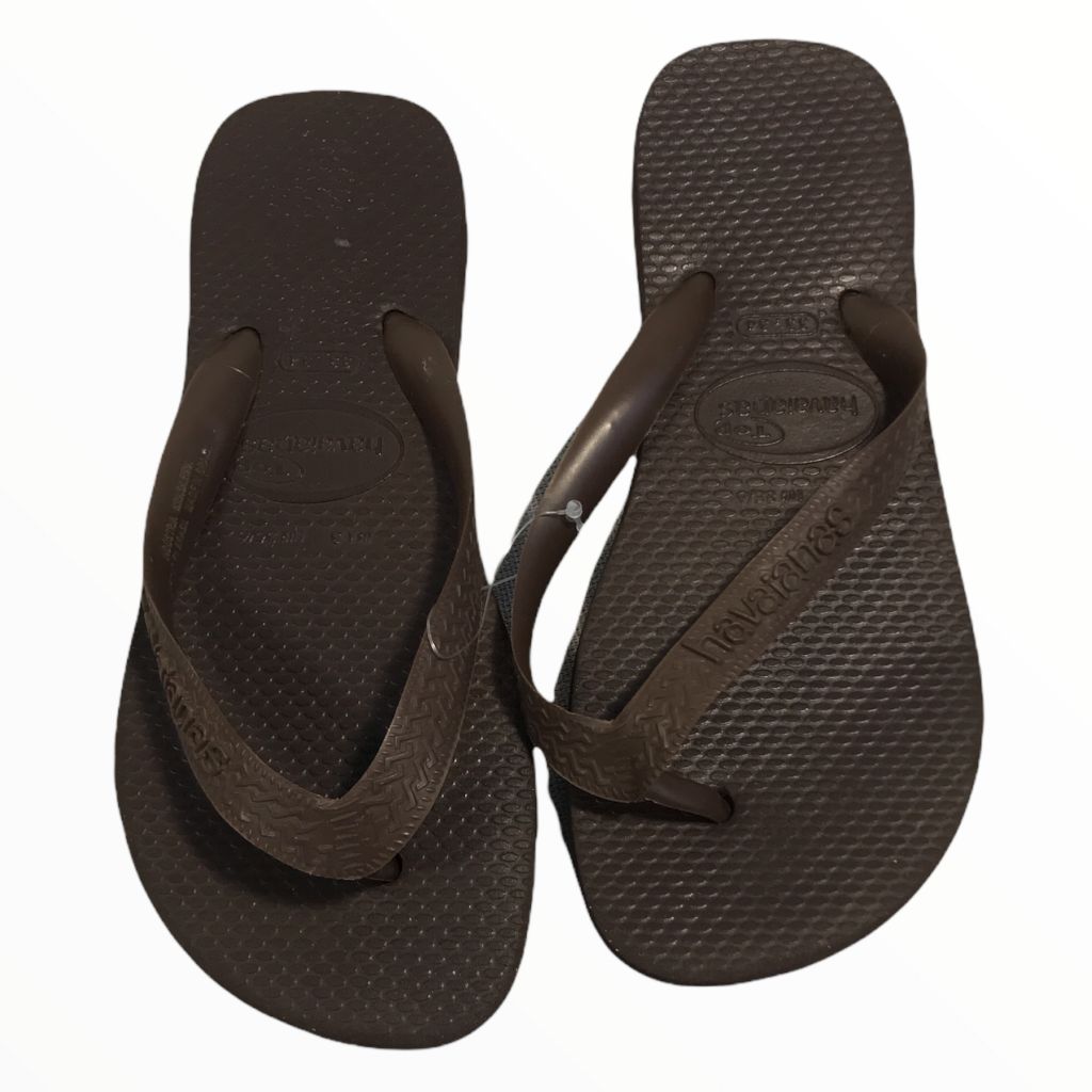  Havaianas Brown Flip Flops (size 2Y) 