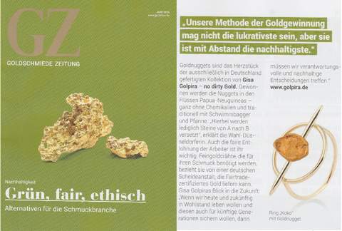 Golpira got featured in the latest GZ Magazine Fine jewelry