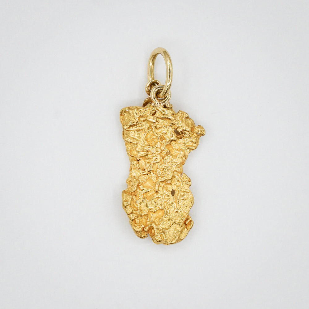 Gold Nugget Pendant by Golpira