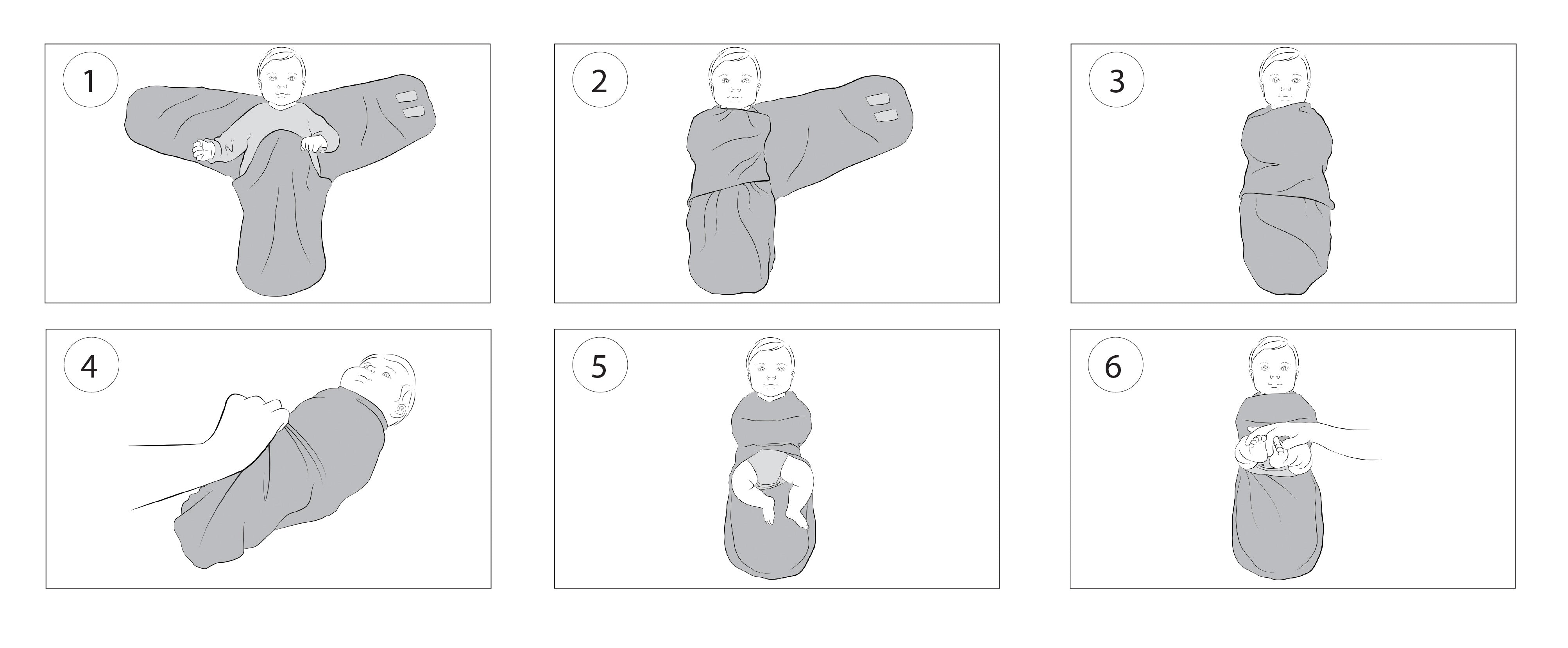 How to swaddle a child with Clevamama Swaddle to Sleep