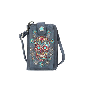 West Sugar Skull Collection Phone Wallet