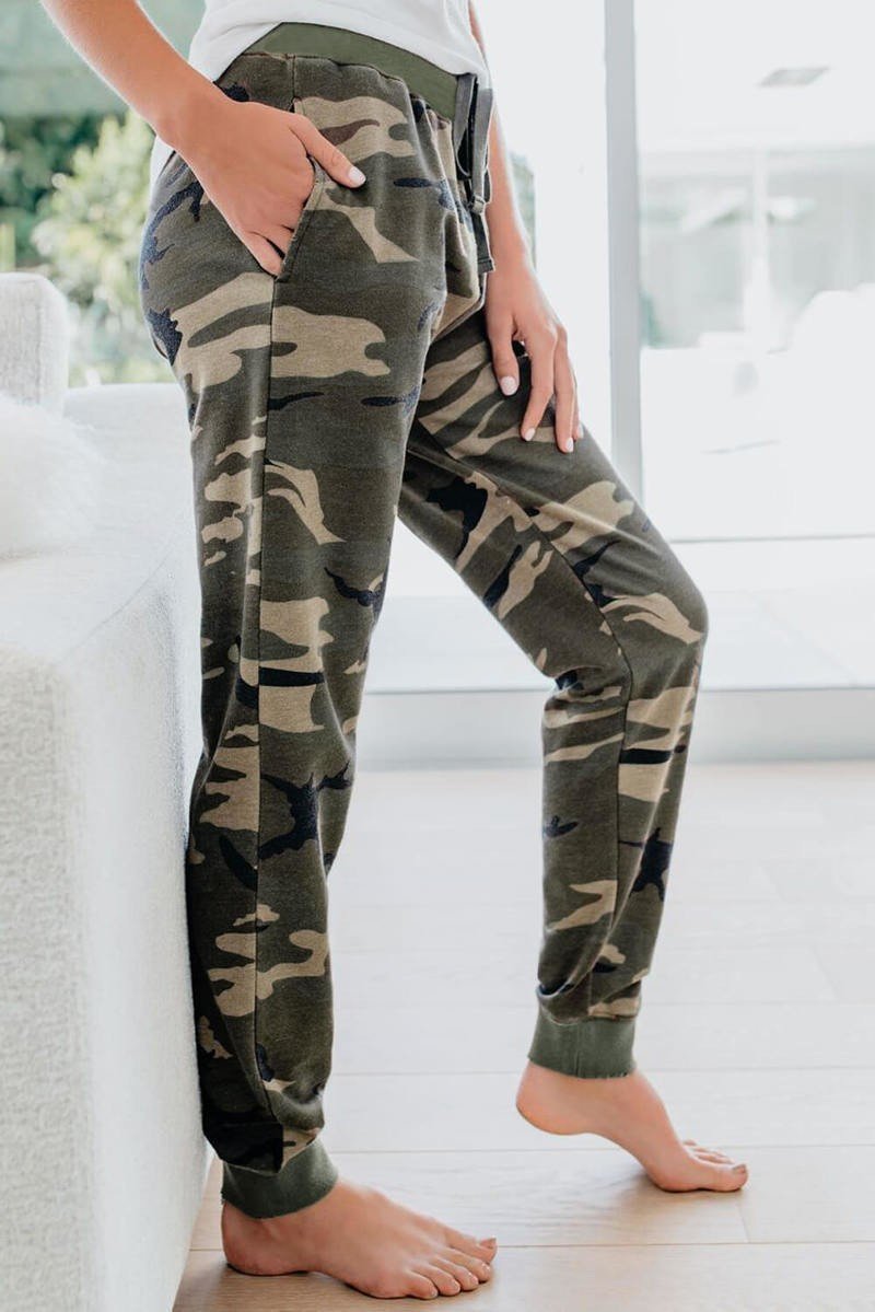 cotton camo joggers