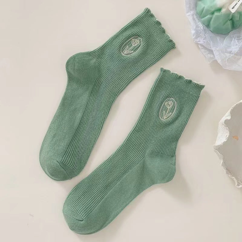 Spring Tulip Socks