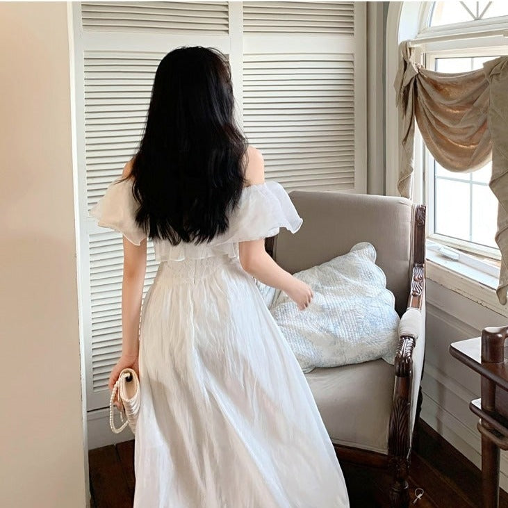 Off Shoulder White Fairy Dress– The Cottagecore