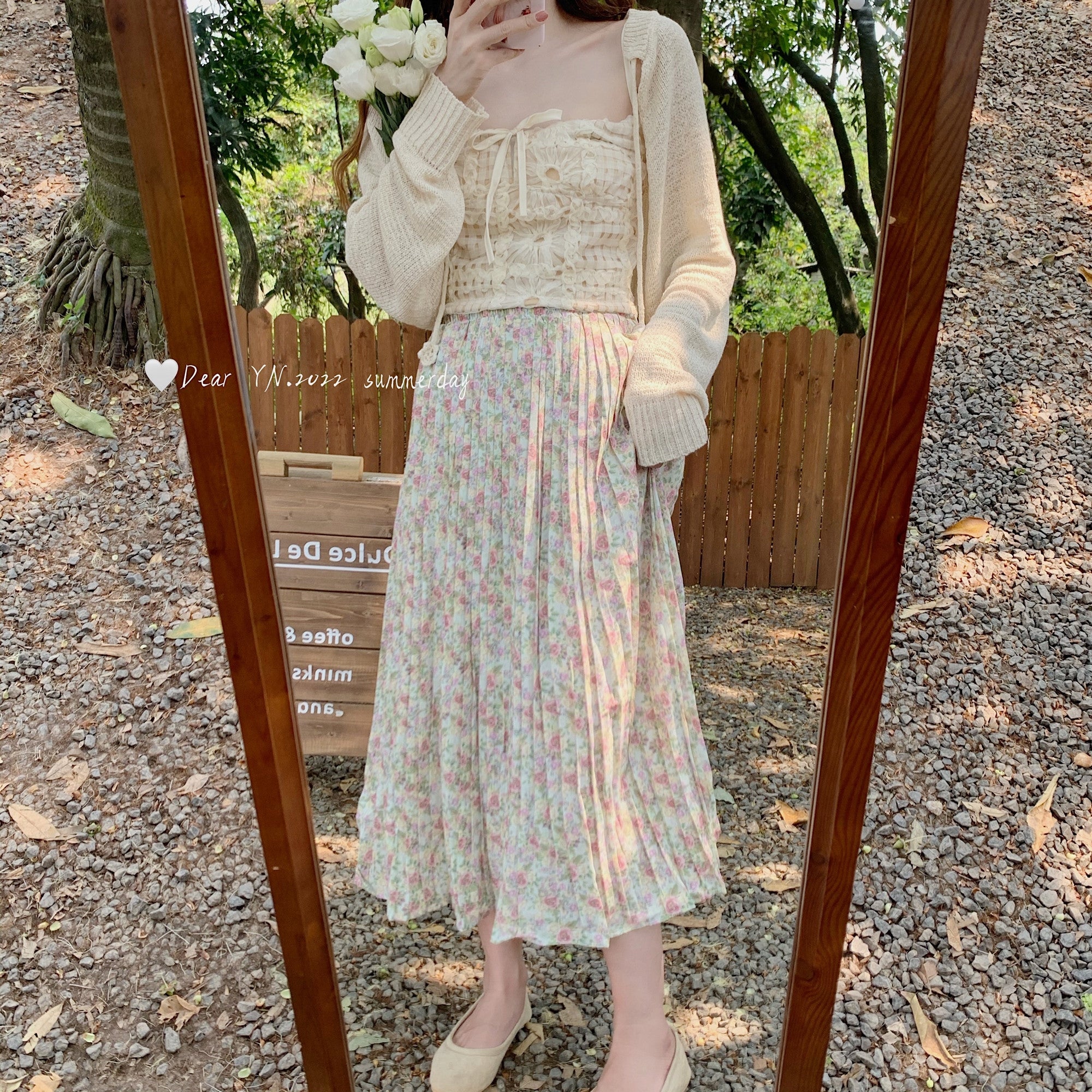 Cottagecore Pleated Floral Skirt– The Cottagecore