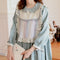 Cute Frilled Linen Patchwork Dress