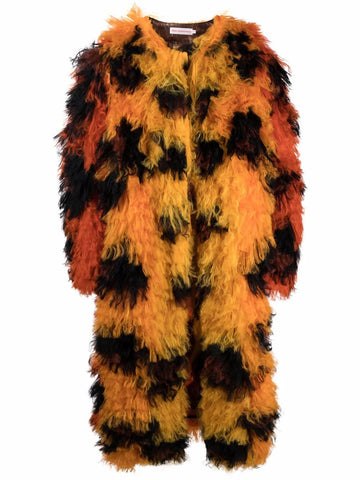 walter van beirendonck faux fur coat men's