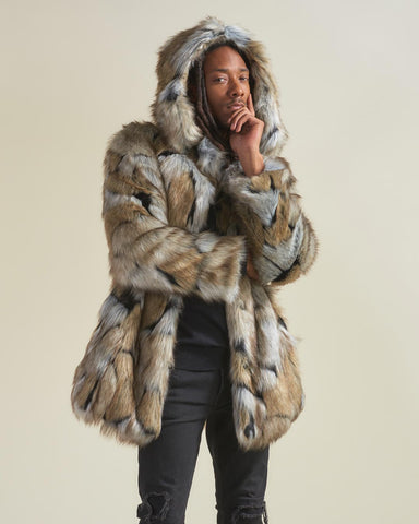SpiritHoods wolverine faux fur hooded coat - men's