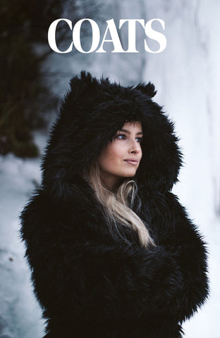 black wolf mid coat