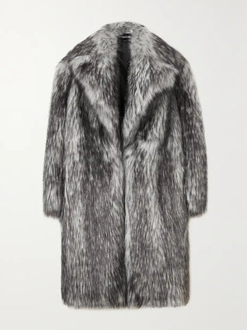 Tom Ford men's faux fur gray coat