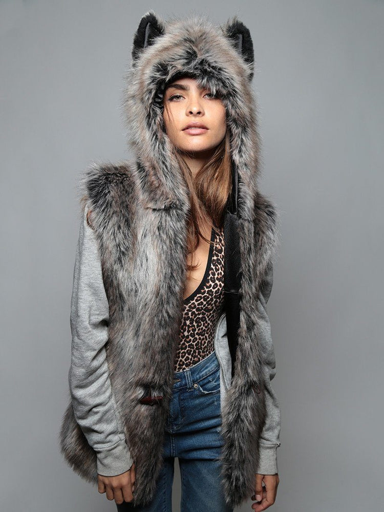 Grey Wolf Vest SpiritHood - SpiritHoods