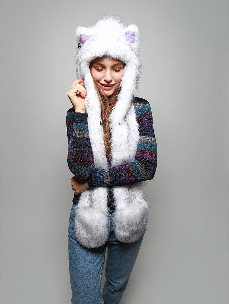 Husky Dreamin&#39; Faux Fur SpiritHood on Female Model