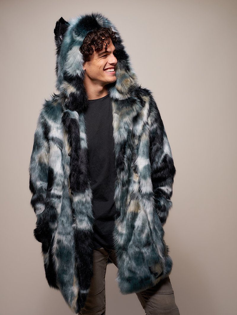 Marble Fox Faux Fur Coat