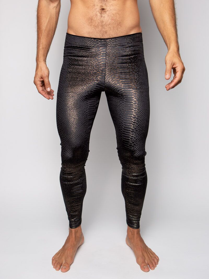 snakeskin leggings