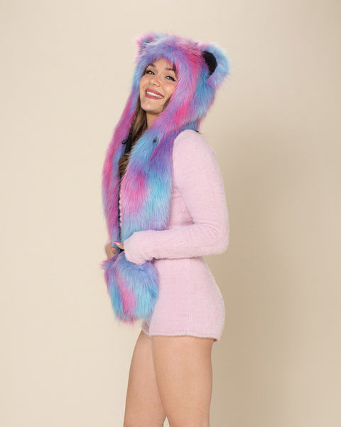 Blush Bear Collector Edition Faux Fur Hood
