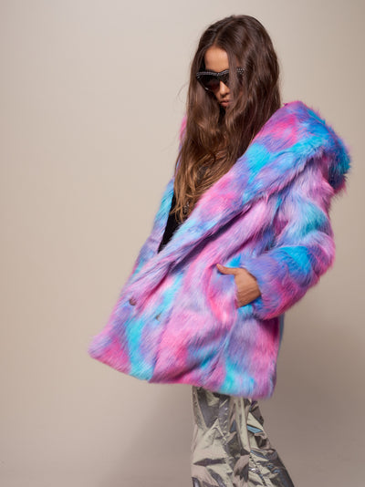 SpiritHoods® Faux Fur Coat Classic Cotton Candy Bear