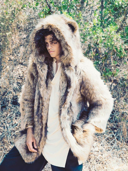 Grizzly Faux Fur Coat - SpiritHoods