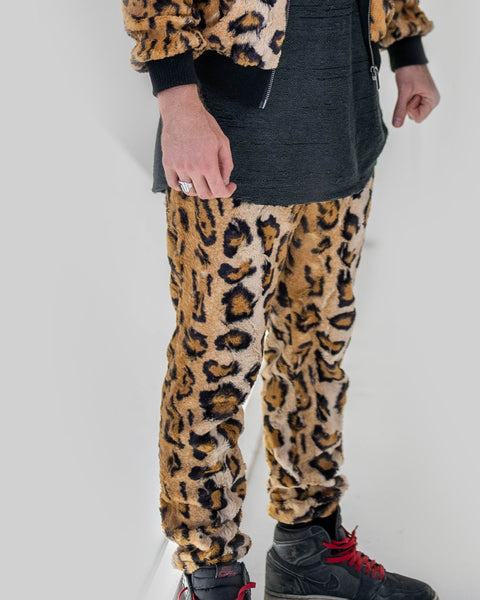 Velvet Tiger Gold Black Men's Leggings