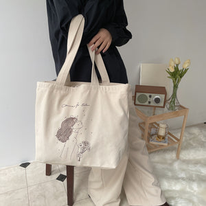 Yasunaさんイラスト巾着トートバッグ Mery Shop