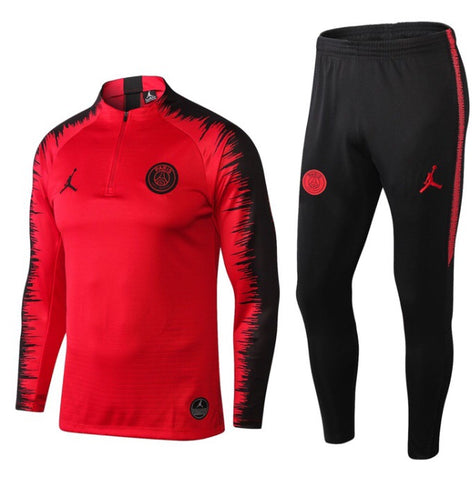 psg x jordan tracksuit red