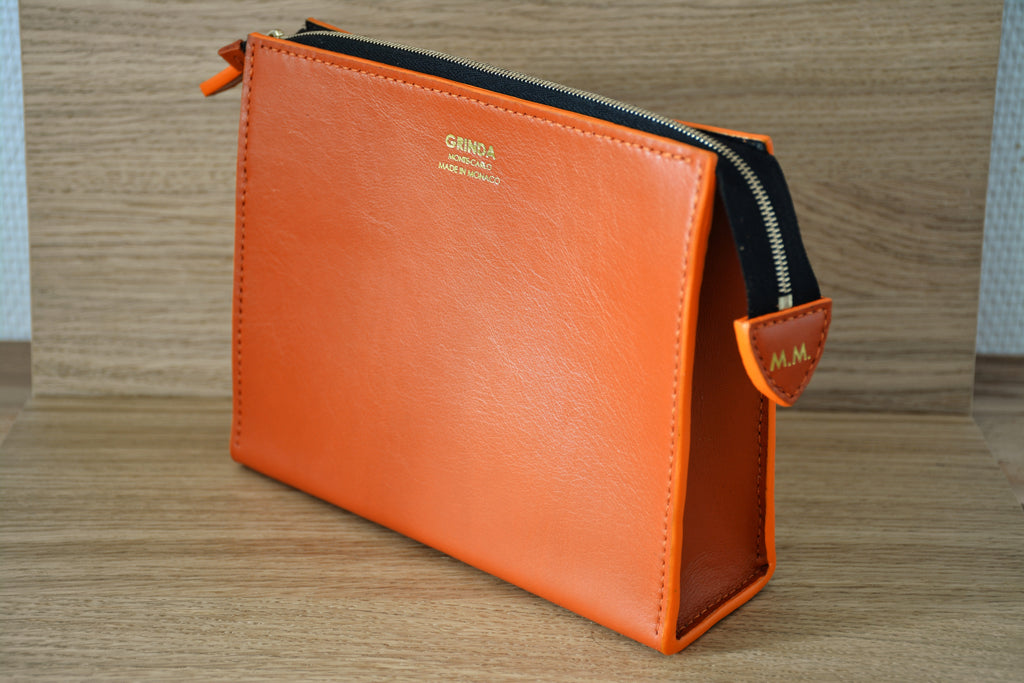 Pochette Custom Handmade in Monaco Orange