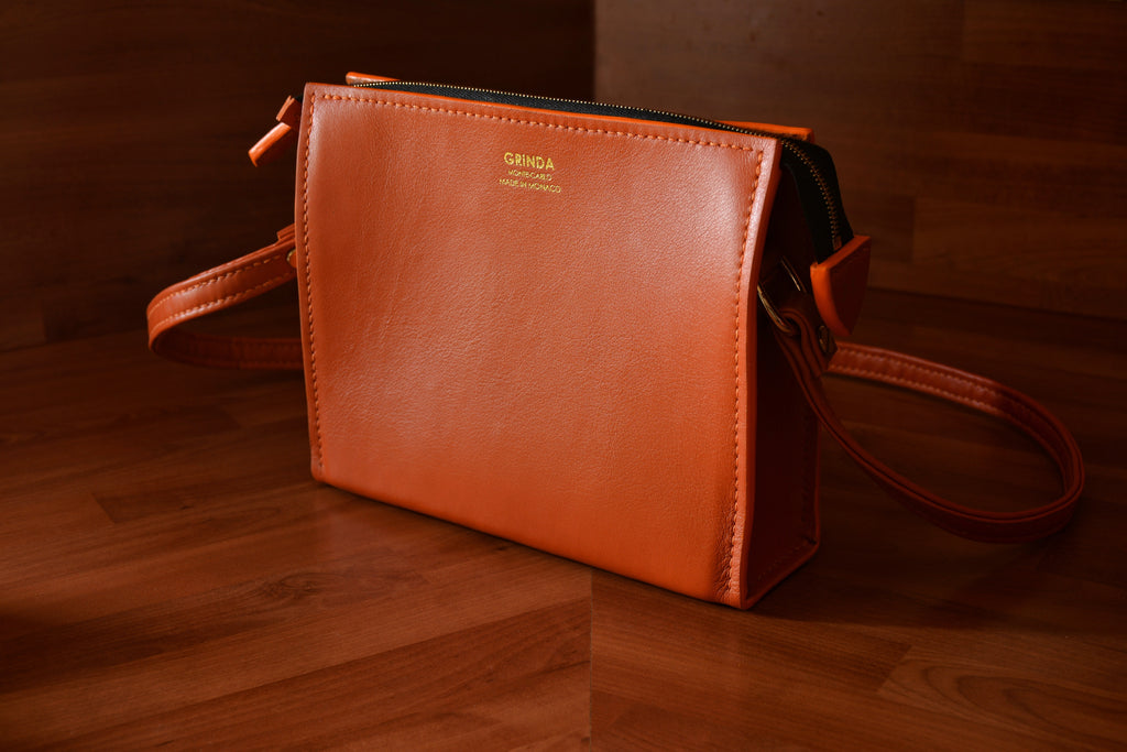 Custom Bespoke Made to Order Pochette 19 with Shoulder Strap Handmade in Monaco GRINDA