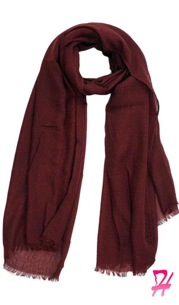 burgundy cotton scarf