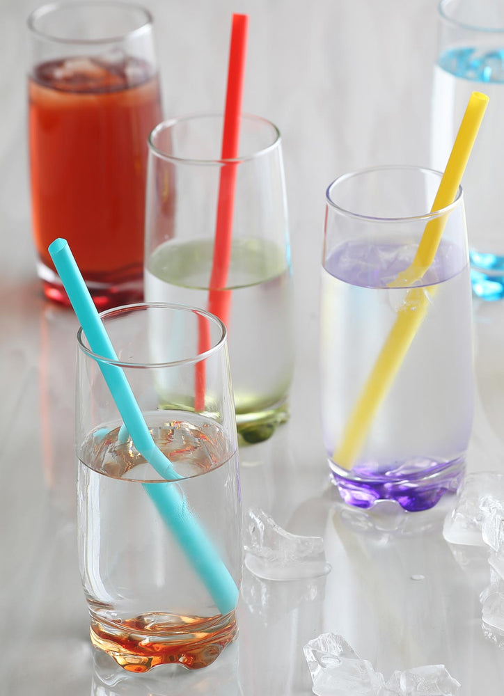 colored drinking glasses