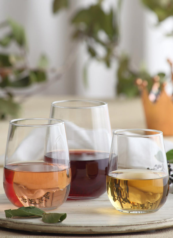 Multicolor Stemless Wine Glasses Set of 6 – Hither Lane