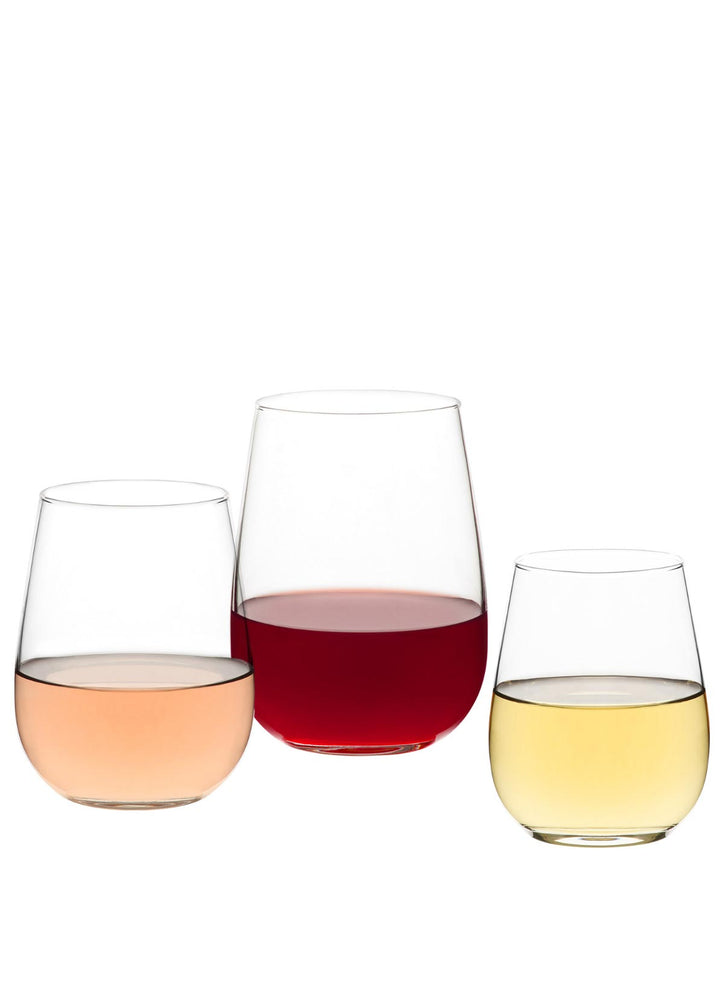 Coral Sea Collection Colored Stemless Wine Glasses - Set of 2 – Chic & Tonic