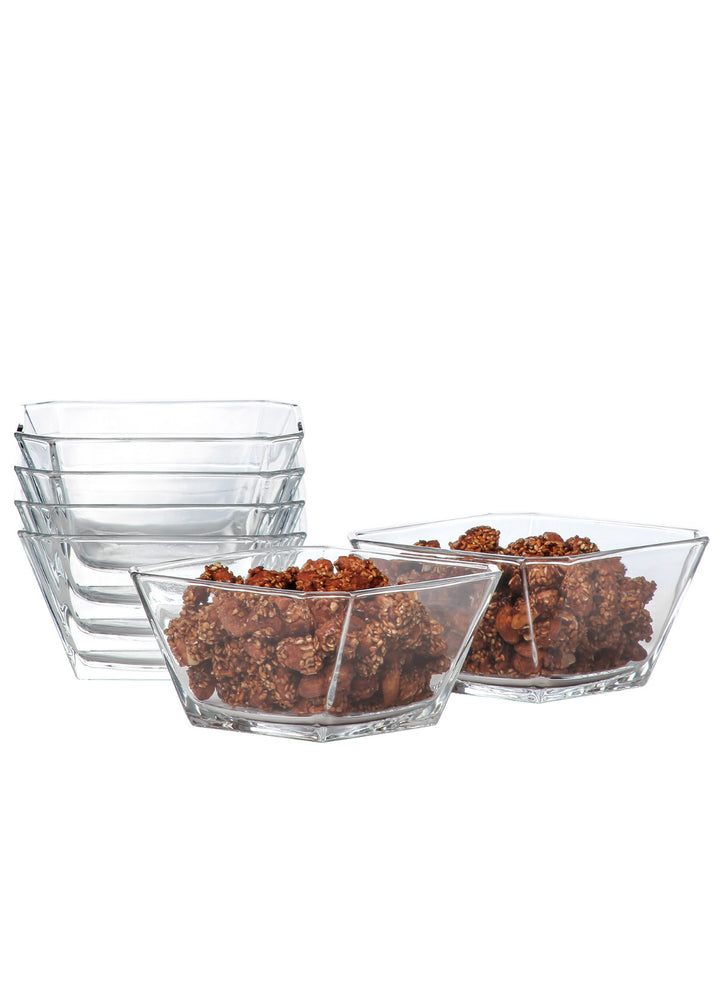 LAV Glass Lunch Container Set 3-Piece -38-24-12 oz Glass Food Containers  Microwave Safe