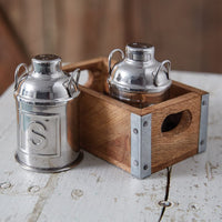 Photo of Milk Can Salt and Pepper Caddy