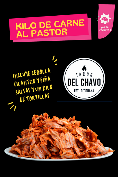 Paquete 1 kilo de pastor – Tacos del chavo