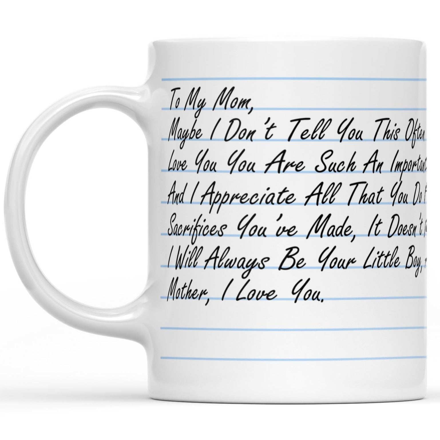 Boy Mom Mothers Day Gift Idea From Son White Coffee Mug - Teejournalsus