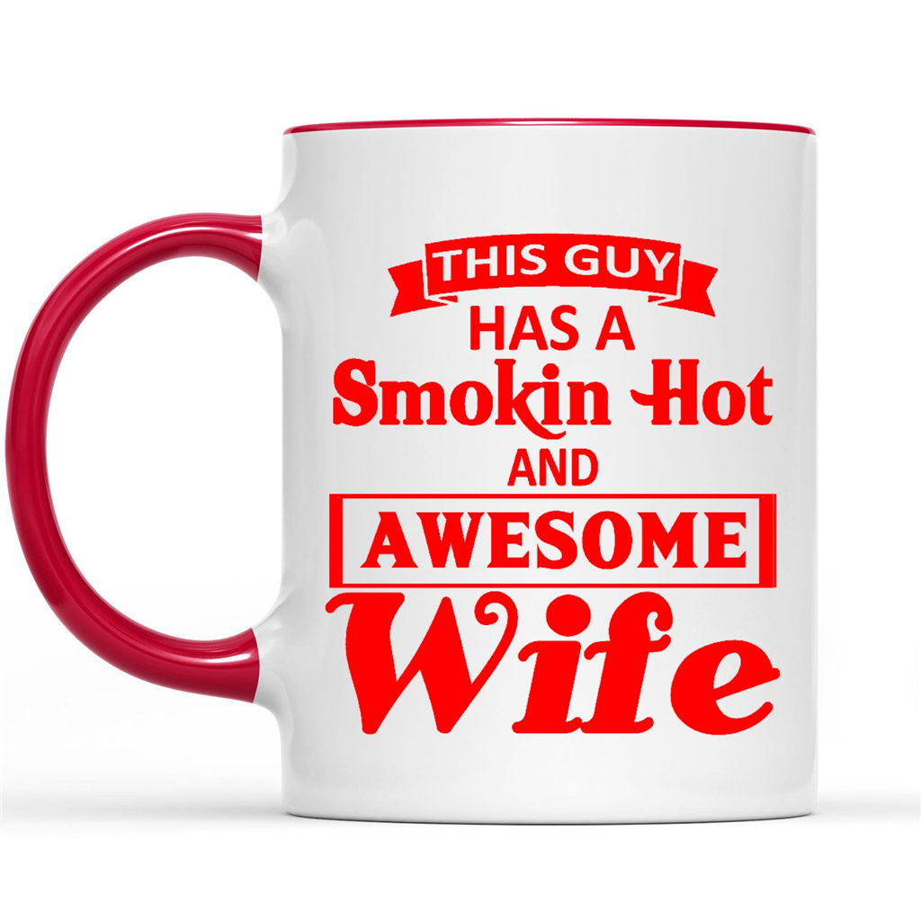 Custom I Love My Smokin Wife Funny Men Gift Him Husband Travel Mug By  Cm-arts - Artistshot