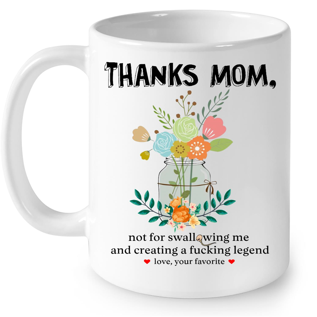 I Hate My Mom Funny Gift Idea Coffee Mug by Jeff Creation - Pixels