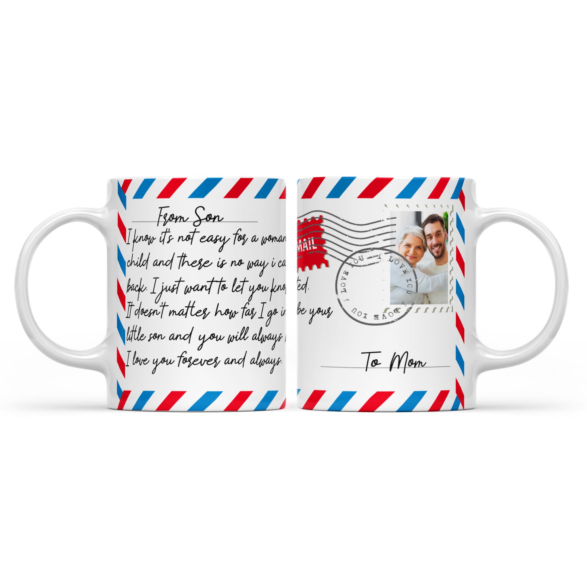 To My Son Coffee Mug From Mom and Dad, Gifts For Son Cup I Will Love You  Forever