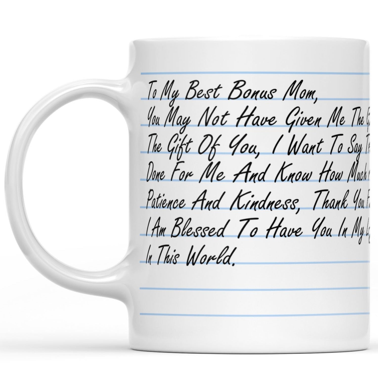 Birthday Gift for Bonus Mom. Mother's Day Mug Gift. Best 