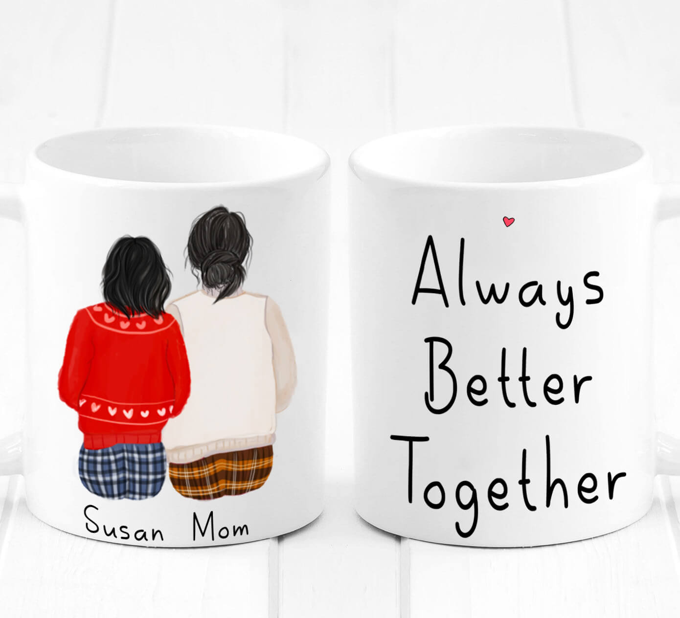 Send Heart To Heart Personalized Mug Gift Online, Rs.300 | FlowerAura